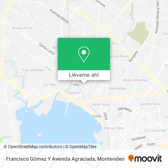 Mapa de Francisco Gómez Y Avenida Agraciada