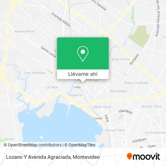 Mapa de Lozano Y Avenida Agraciada
