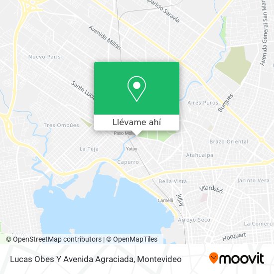 Mapa de Lucas Obes Y Avenida Agraciada