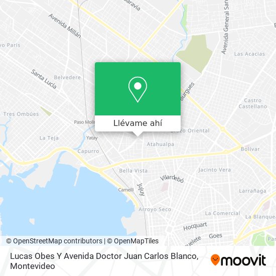 Mapa de Lucas Obes Y Avenida Doctor Juan Carlos Blanco