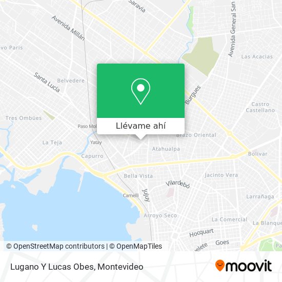 Mapa de Lugano Y Lucas Obes