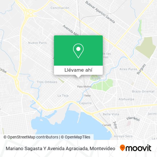 Mapa de Mariano Sagasta Y Avenida Agraciada