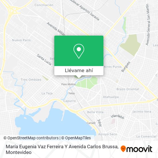 Mapa de María Eugenia Vaz Ferreira Y Avenida Carlos Brussa
