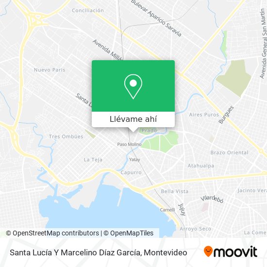 Mapa de Santa Lucía Y Marcelino Díaz García