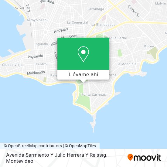 Mapa de Avenida Sarmiento Y Julio Herrera Y Reissig