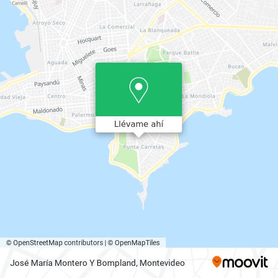 Mapa de José María Montero Y Bompland