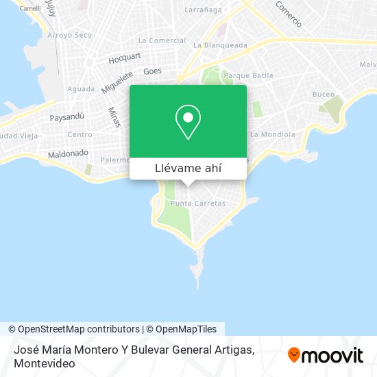Mapa de José María Montero Y Bulevar General Artigas