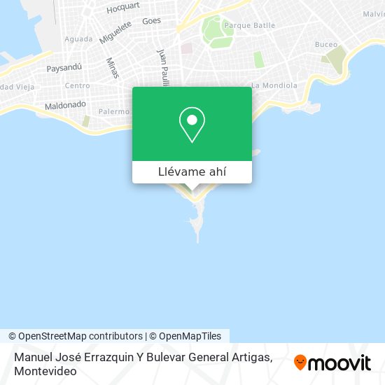 Mapa de Manuel José Errazquin Y Bulevar General Artigas