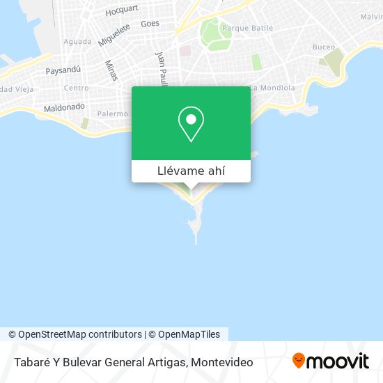 Mapa de Tabaré Y Bulevar General Artigas