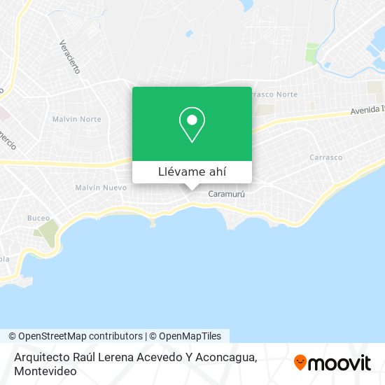 Mapa de Arquitecto Raúl Lerena Acevedo Y Aconcagua