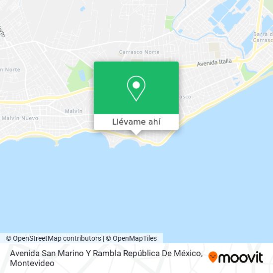Mapa de Avenida San Marino Y Rambla República De México