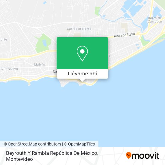 Mapa de Beyrouth Y Rambla República De México
