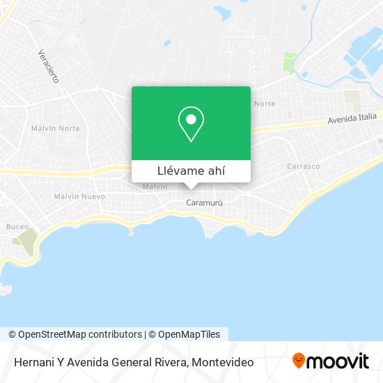 Mapa de Hernani Y Avenida General Rivera