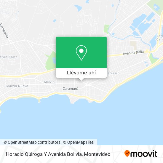 Mapa de Horacio Quiroga Y Avenida Bolivia