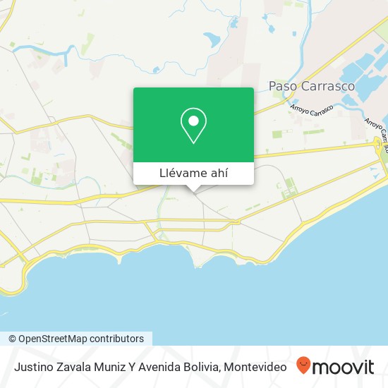 Mapa de Justino Zavala Muniz Y Avenida Bolivia