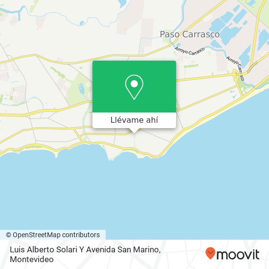 Mapa de Luis Alberto Solari Y Avenida San Marino