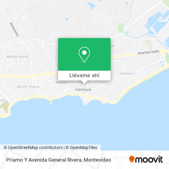 Mapa de Priamo Y Avenida General Rivera