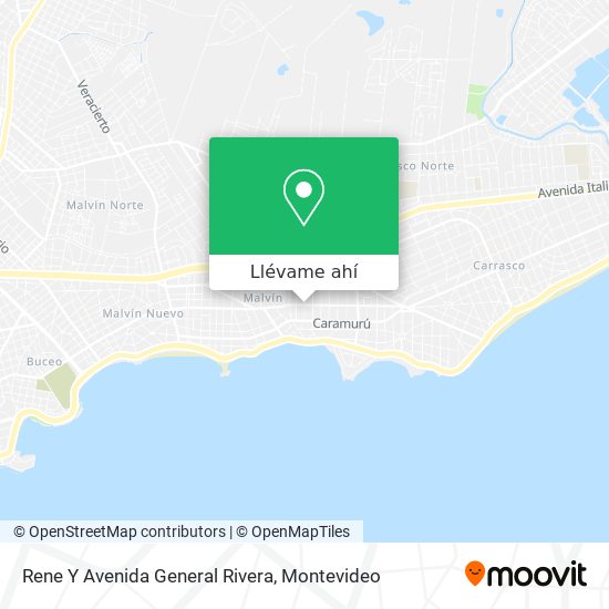 Mapa de Rene Y Avenida General Rivera