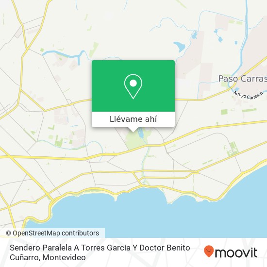 Mapa de Sendero Paralela A Torres García Y Doctor Benito Cuñarro