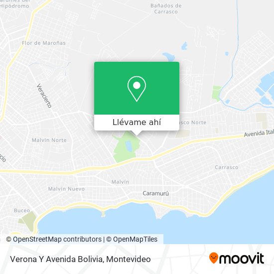 Mapa de Verona Y Avenida Bolivia
