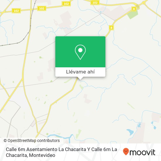 Mapa de Calle 6m Asentamiento La Chacarita Y Calle 6m La Chacarita