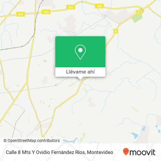 Mapa de Calle 8 Mts Y Ovidio Fernández Ríos