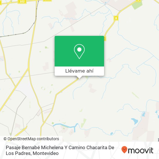 Mapa de Pasaje Bernabé Michelena Y Camino Chacarita De Los Padres