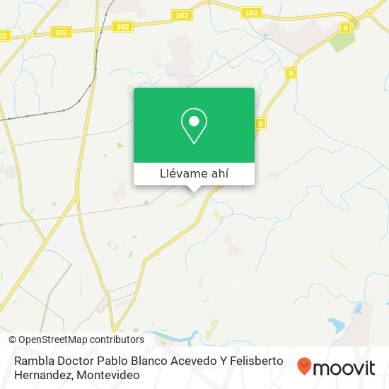 Mapa de Rambla Doctor Pablo Blanco Acevedo Y Felisberto Hernandez