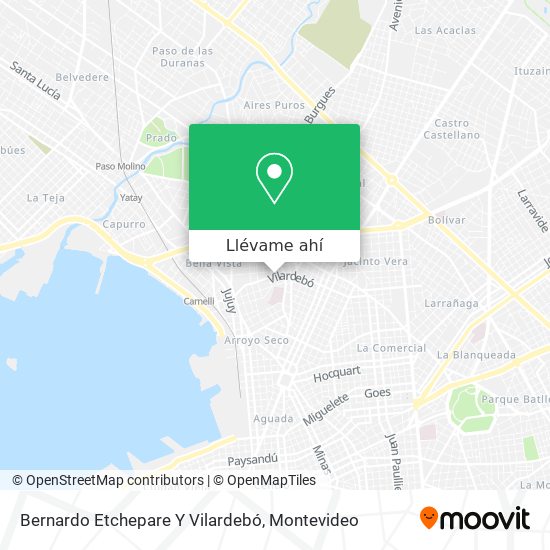 Mapa de Bernardo Etchepare Y Vilardebó