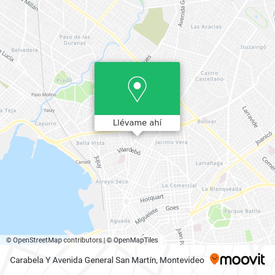 Mapa de Carabela Y Avenida General San Martín