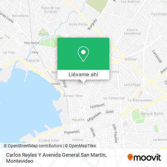 Mapa de Carlos Reyles Y Avenida General San Martín