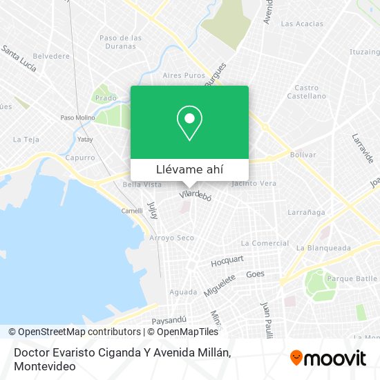 Mapa de Doctor Evaristo Ciganda Y Avenida Millán