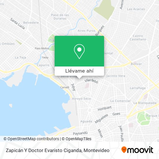 Mapa de Zapicán Y Doctor Evaristo Ciganda