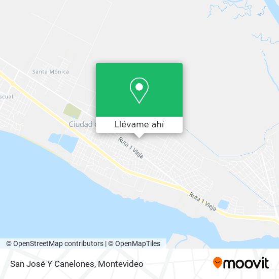 Mapa de San José Y Canelones
