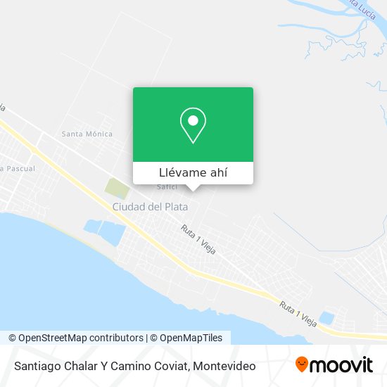 Mapa de Santiago Chalar Y Camino Coviat