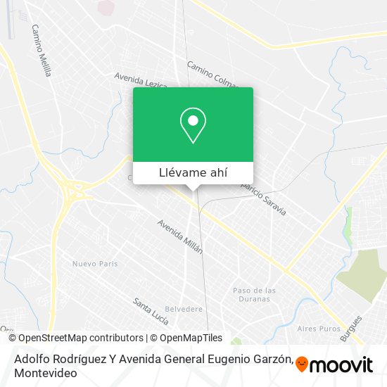 Mapa de Adolfo Rodríguez Y Avenida General Eugenio Garzón