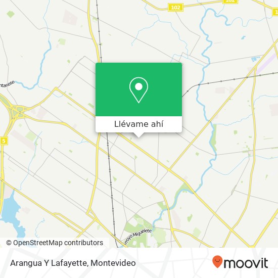 Mapa de Arangua Y Lafayette