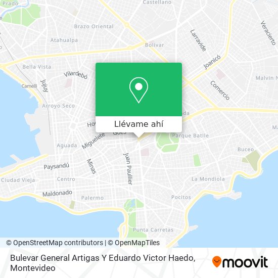 Mapa de Bulevar General Artigas Y Eduardo Victor Haedo