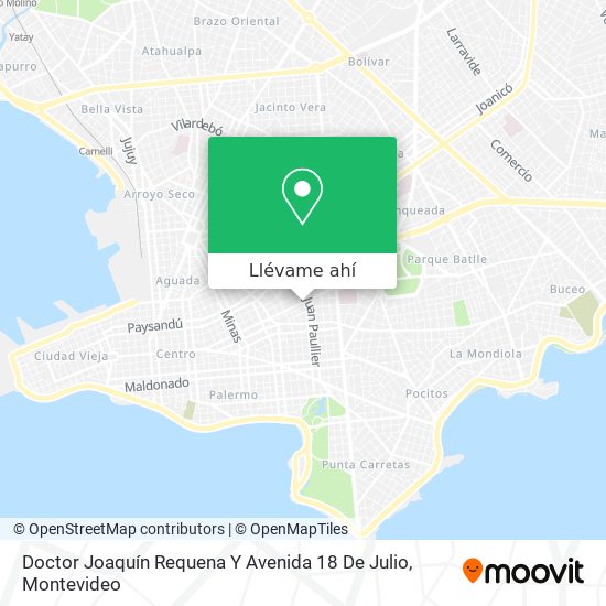 Mapa de Doctor Joaquín Requena Y Avenida 18 De Julio