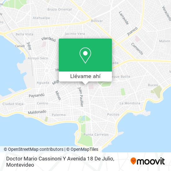 Mapa de Doctor Mario Cassinoni Y Avenida 18 De Julio