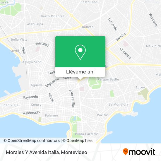 Mapa de Morales Y Avenida Italia