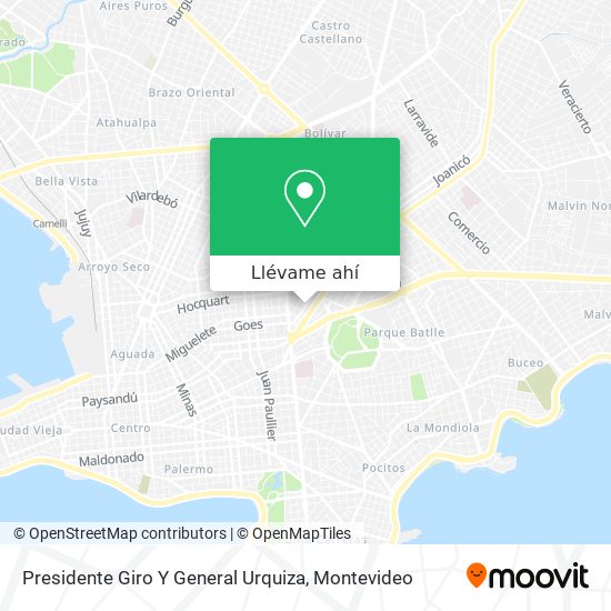 Mapa de Presidente Giro Y General Urquiza