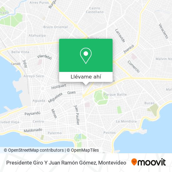 Mapa de Presidente Giro Y Juan Ramón Gómez