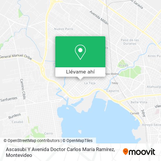 Mapa de Ascasubí Y Avenida Doctor Carlos María Ramírez