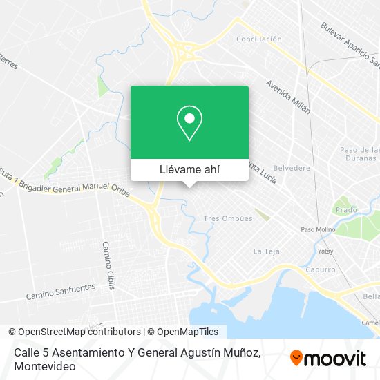 Mapa de Calle 5 Asentamiento Y General Agustín Muñoz