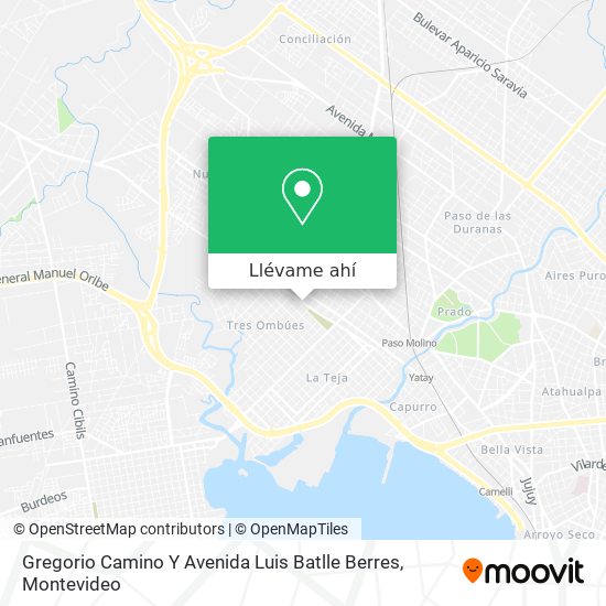 Mapa de Gregorio Camino Y Avenida Luis Batlle Berres