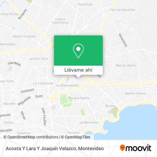 Mapa de Acosta Y Lara Y Joaquín Velazco