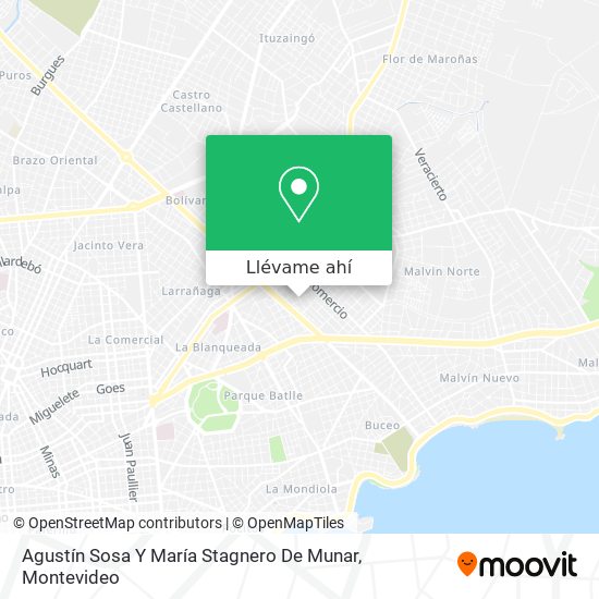 Mapa de Agustín Sosa Y María Stagnero De Munar