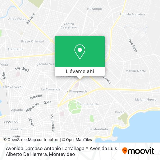 Mapa de Avenida Dámaso Antonio Larrañaga Y Avenida Luis Alberto De Herrera