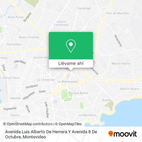 Mapa de Avenida Luis Alberto De Herrera Y Avenida 8 De Octubre